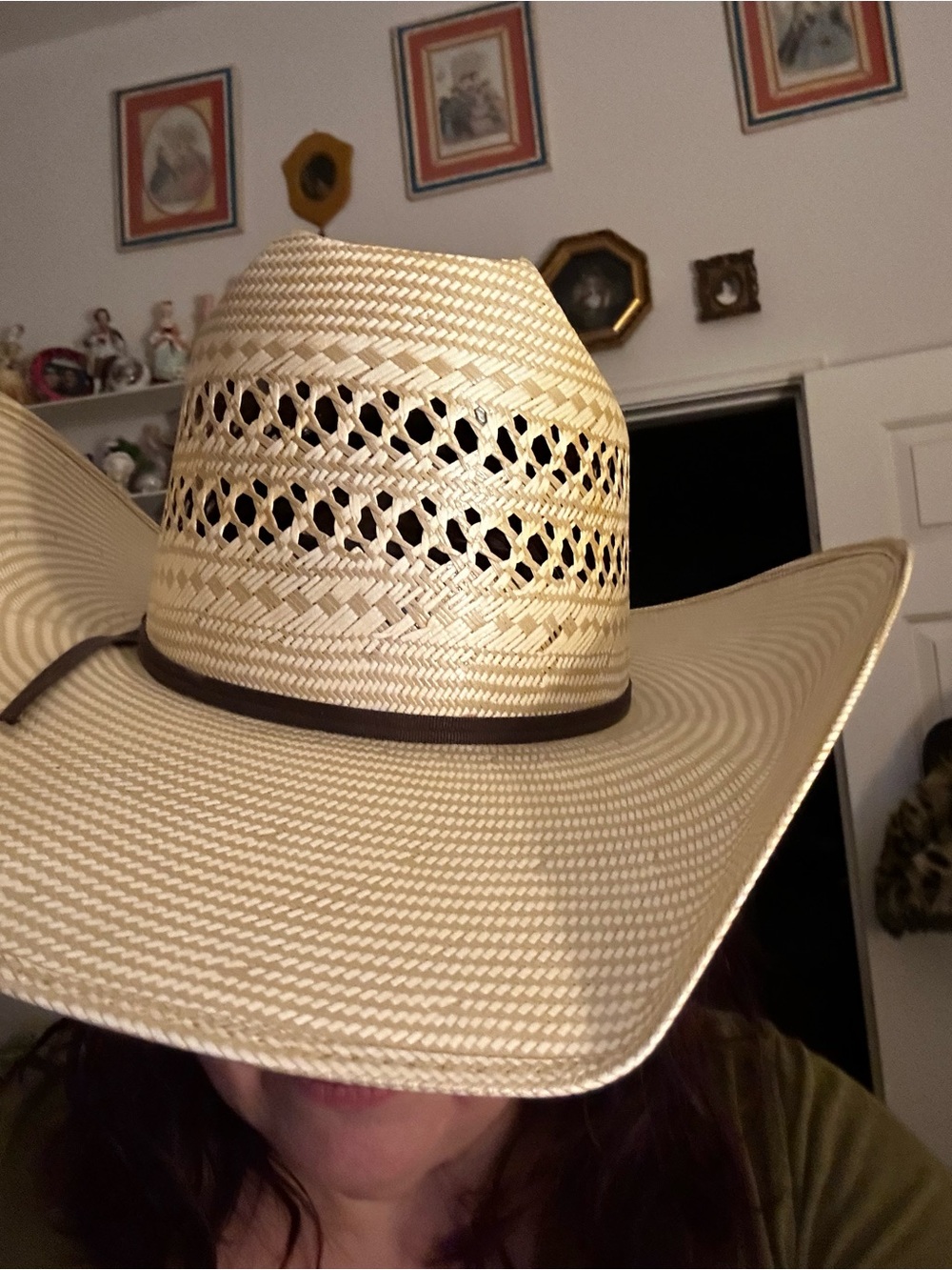 Preloved Rodeo King Vented Open Range western hat